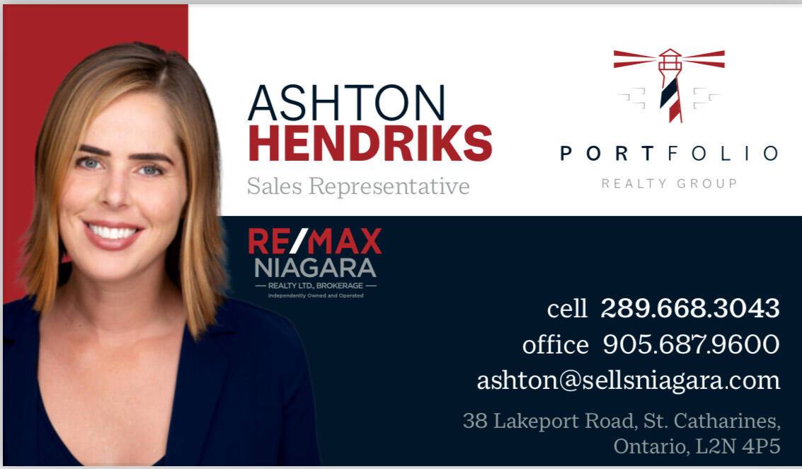 Ashton Hendriks RE/MAX Niagara