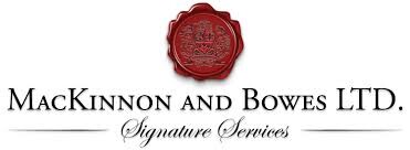 MacKinnon and Bowes Ltd Signature services